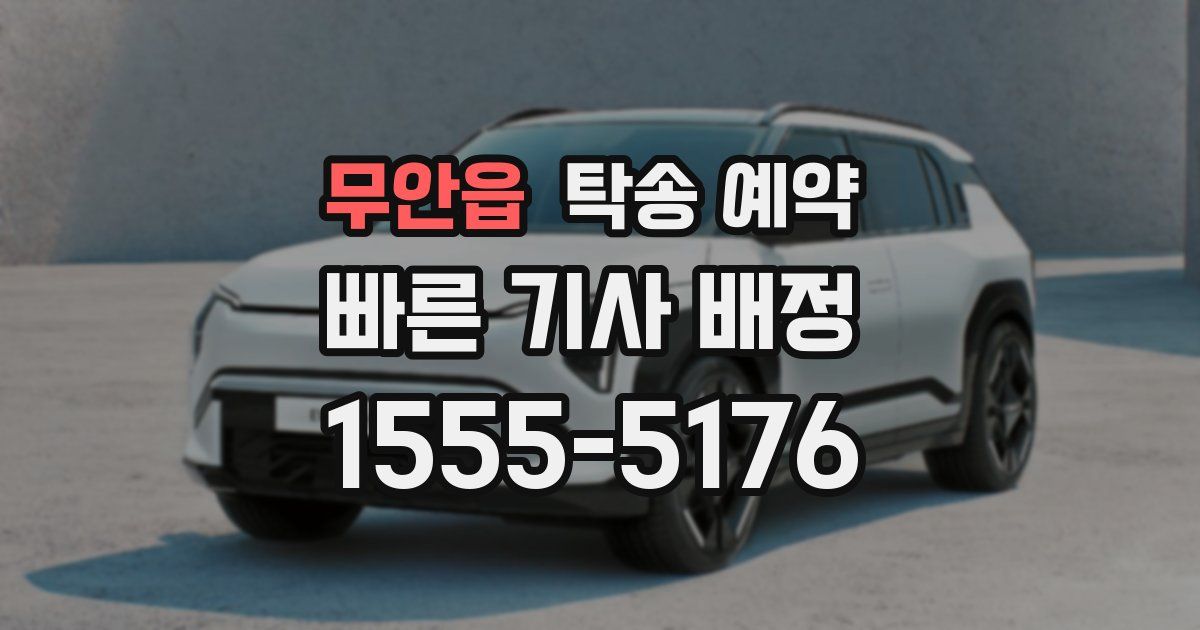 무안읍 탁송 예약