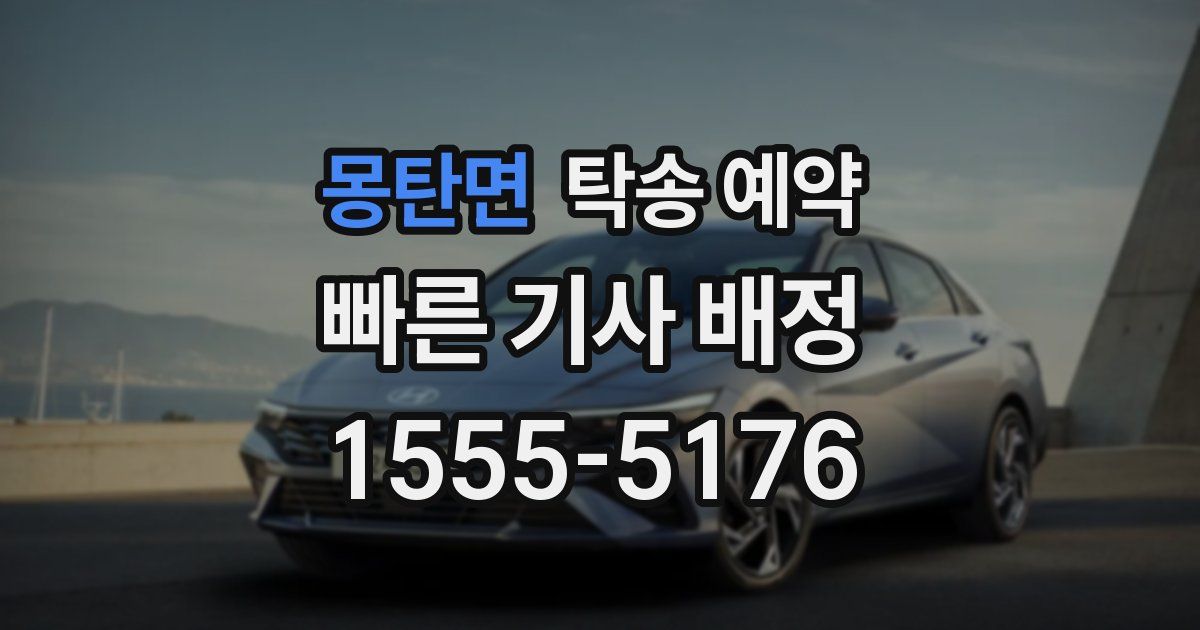 몽탄면 탁송 예약