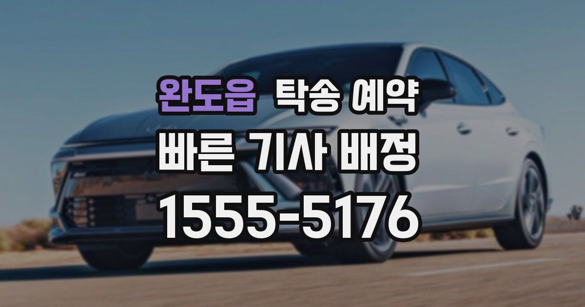 완도읍 탁송 예약