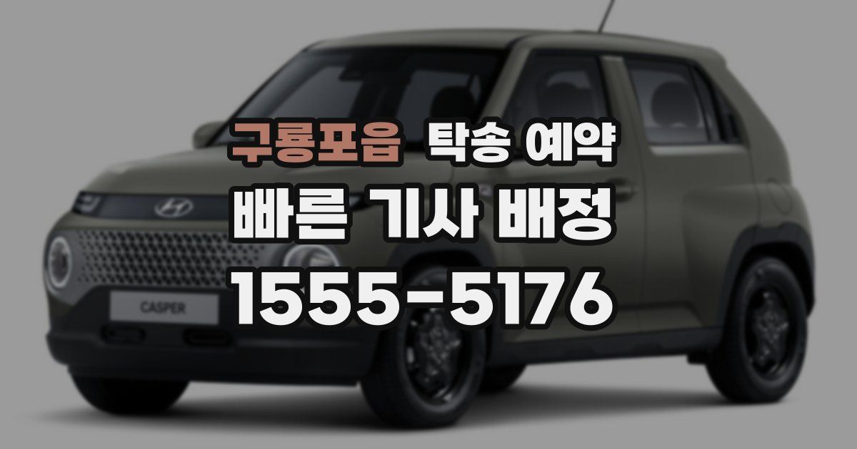 구룡포읍 탁송 예약