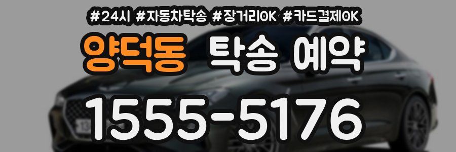 양덕동 탁송 예약