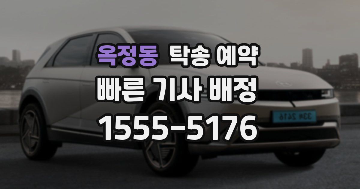옥정동 탁송 예약