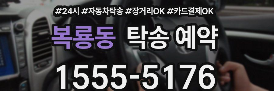 복룡동 탁송 예약
