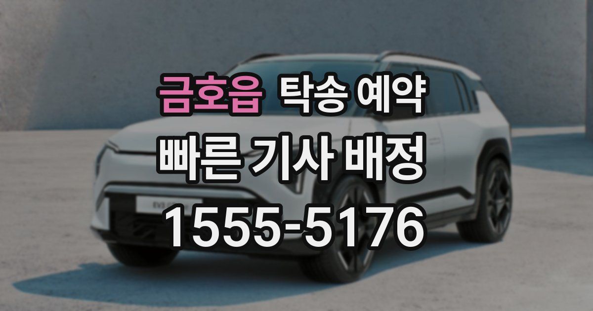 금호읍 탁송 예약