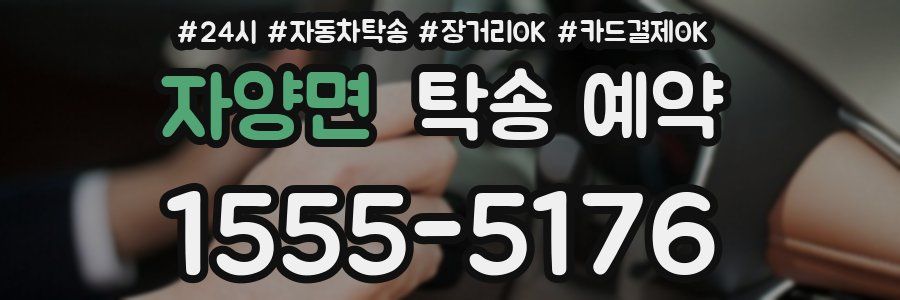 자양면 탁송 예약