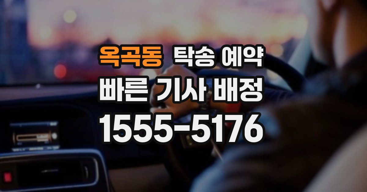 옥곡동 탁송 예약