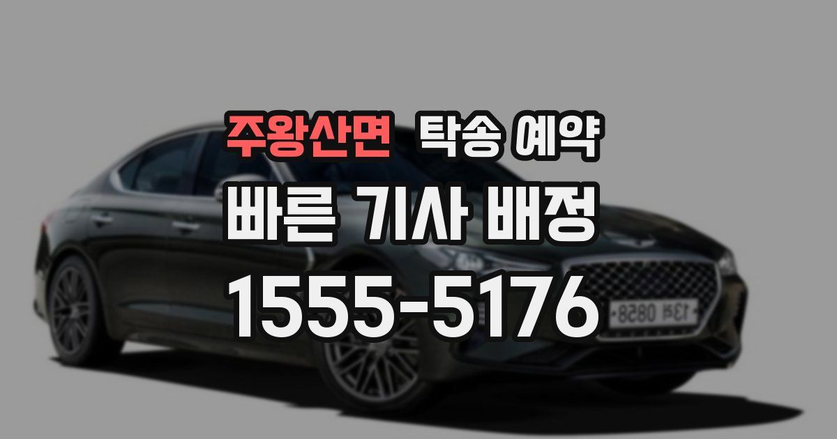 주왕산면 탁송 예약