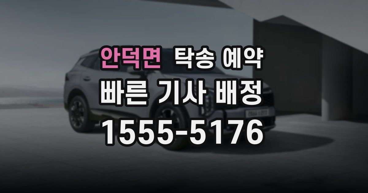 안덕면 탁송 예약