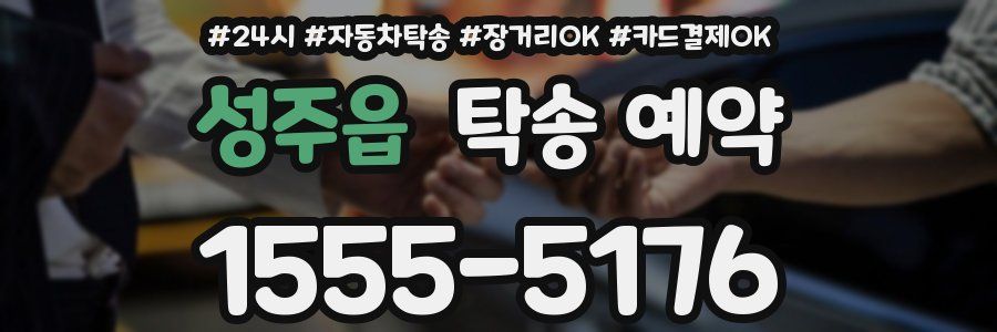 성주읍 탁송 예약