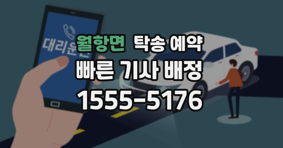 월항면 탁송 예약