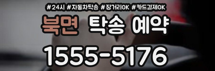 북면 탁송 예약