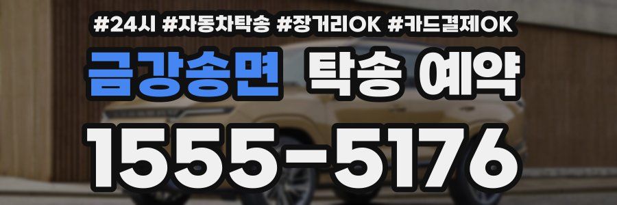 금강송면 탁송 예약