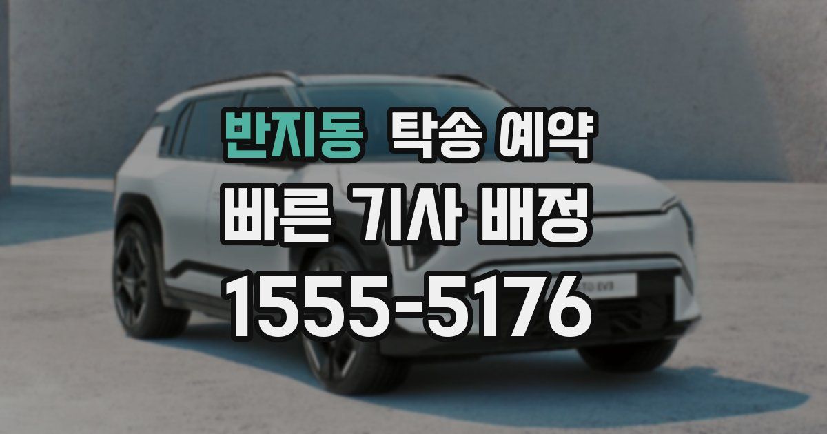 반지동 탁송 예약
