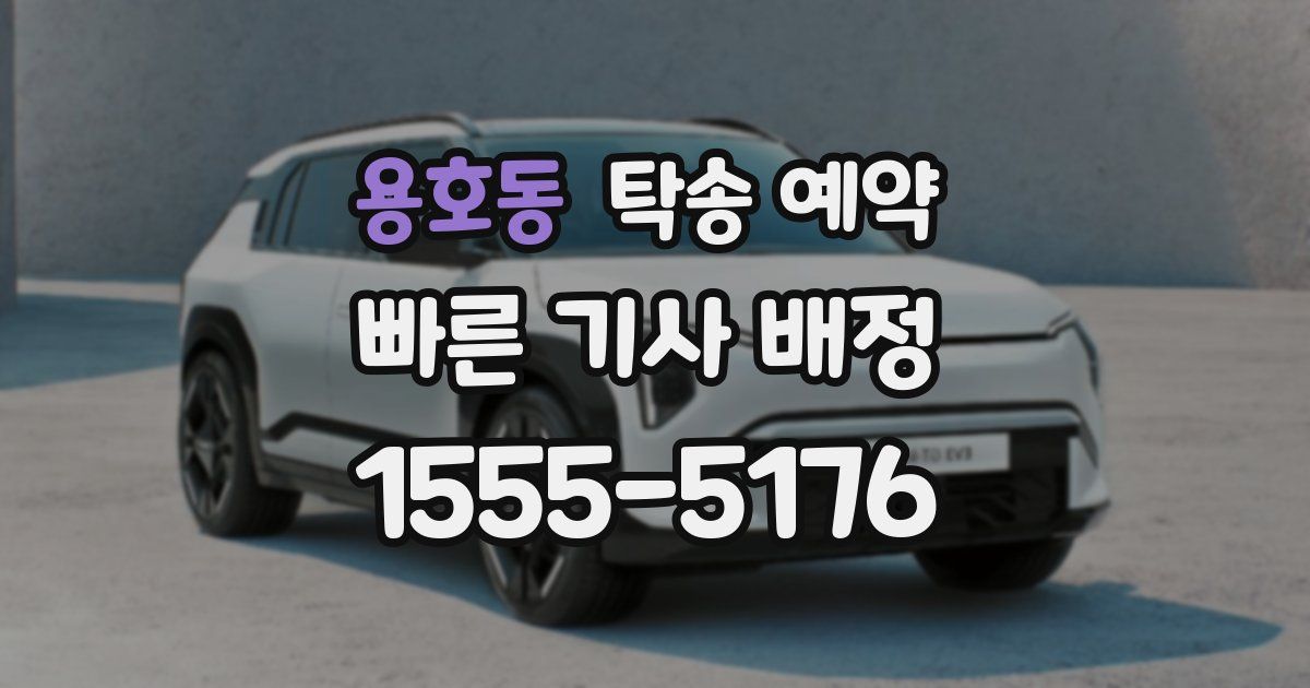 용호동 탁송 예약