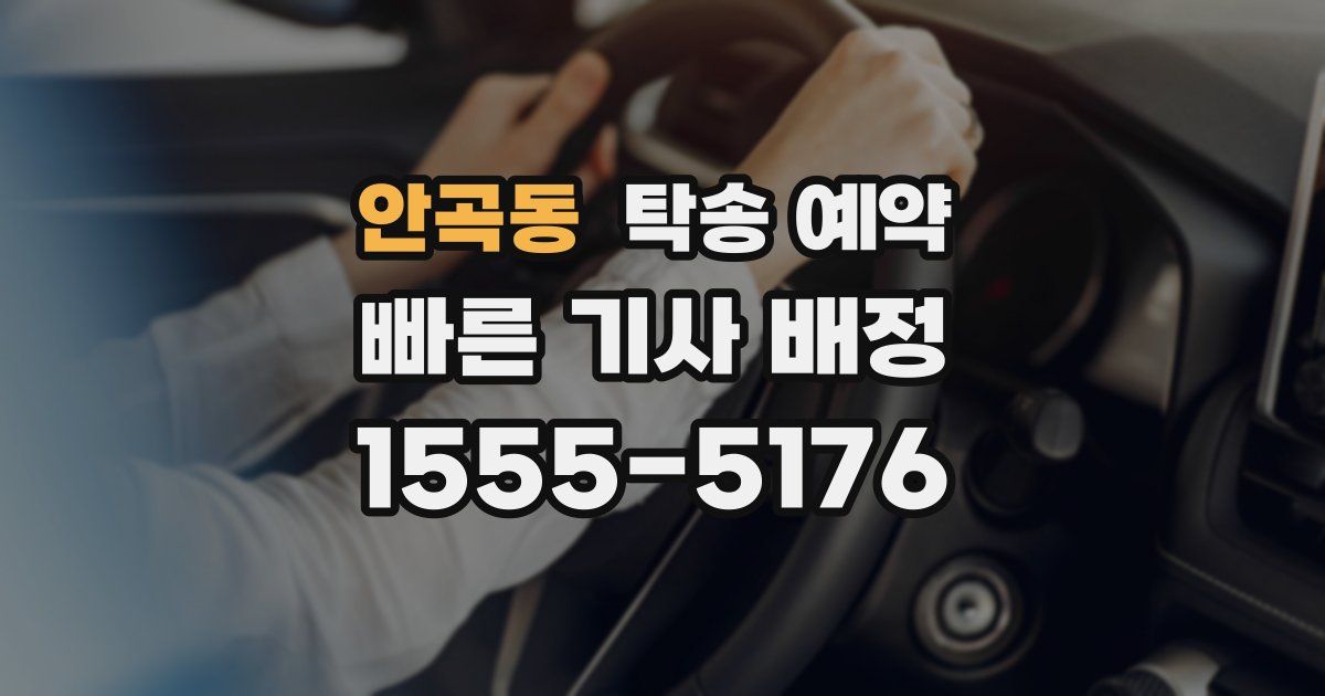 안곡동 탁송 예약
