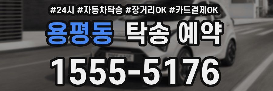 용평동 탁송 예약