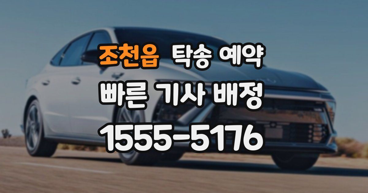 조천읍 탁송 예약