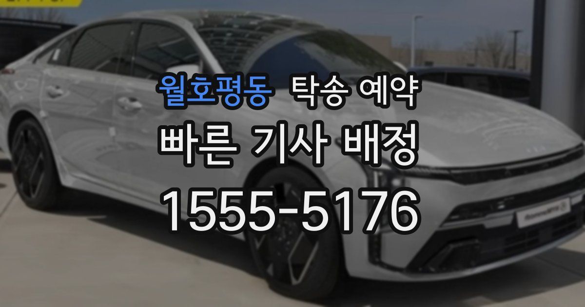 월호평동 탁송 예약