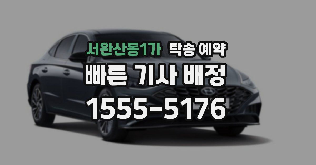 서완산동1가 탁송 예약