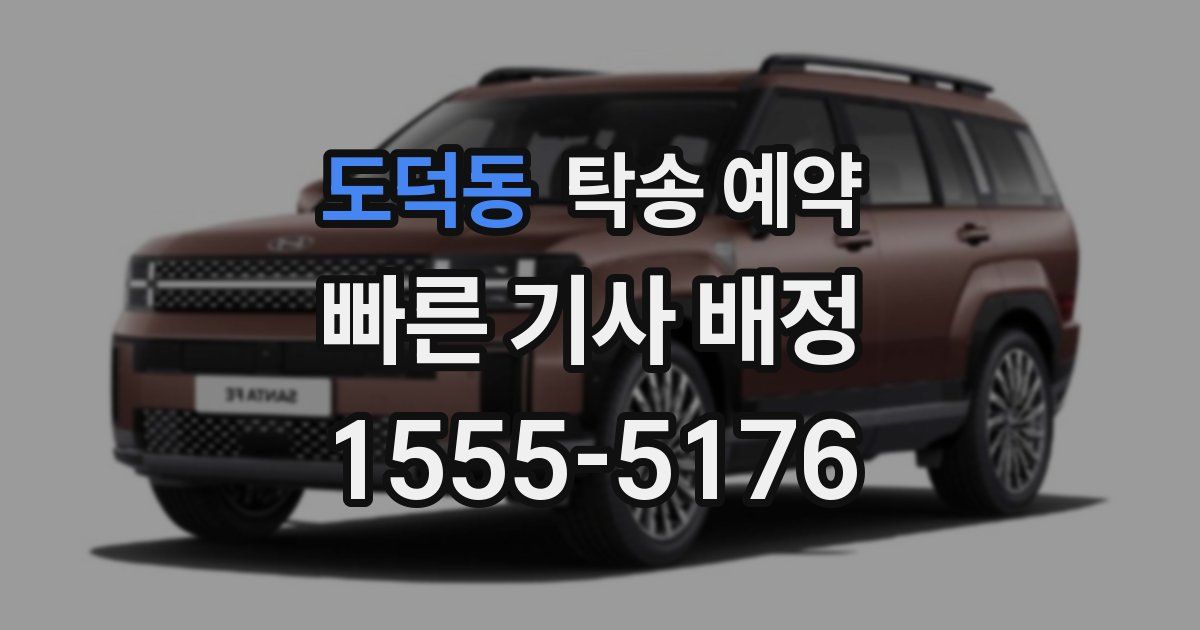 도덕동 탁송 예약