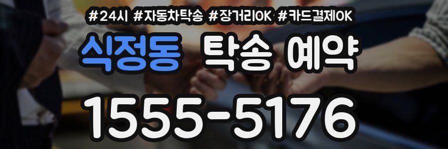 식정동 탁송 예약