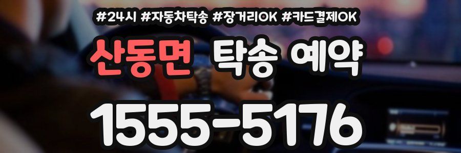 산동면 탁송 예약