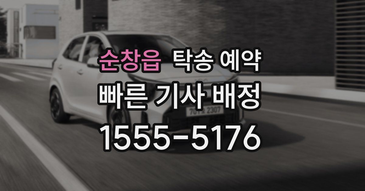 순창읍 탁송 예약