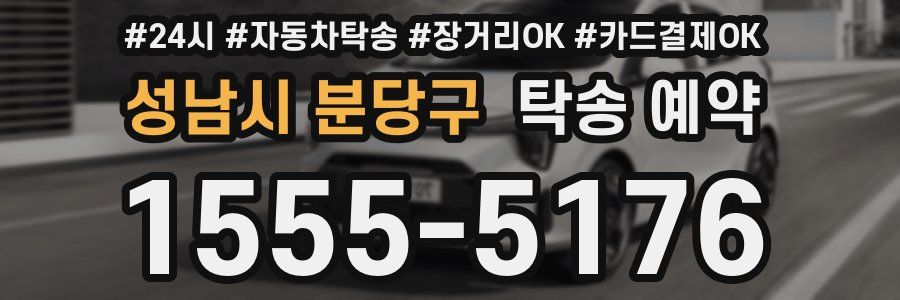 성남시 분당구 탁송 예약