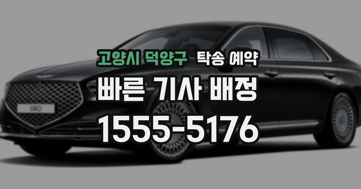 고양시 덕양구 탁송 예약