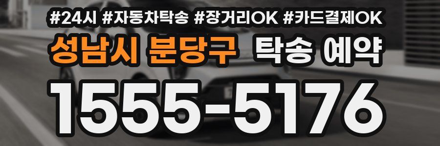 성남시 분당구 탁송 예약