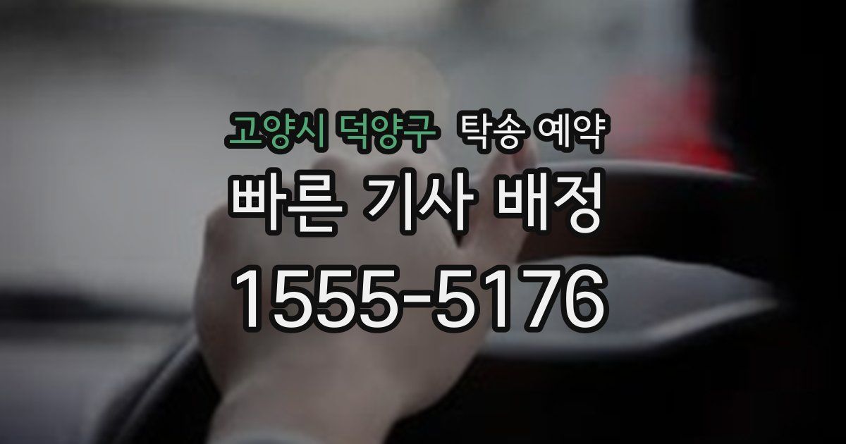 고양시 덕양구 탁송 예약