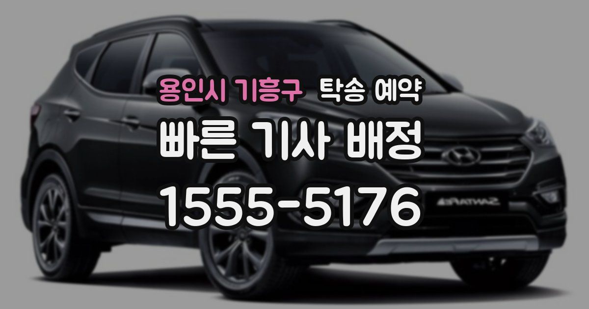 용인시 기흥구 탁송 예약