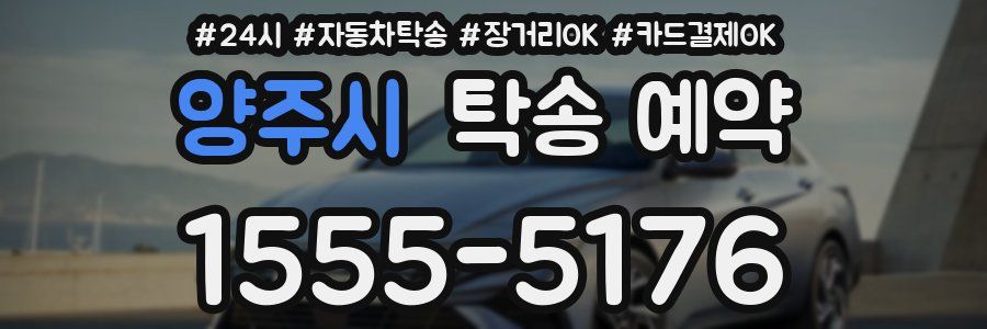 양주시 탁송 예약