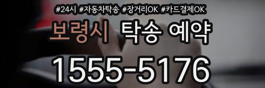 보령시 탁송 예약