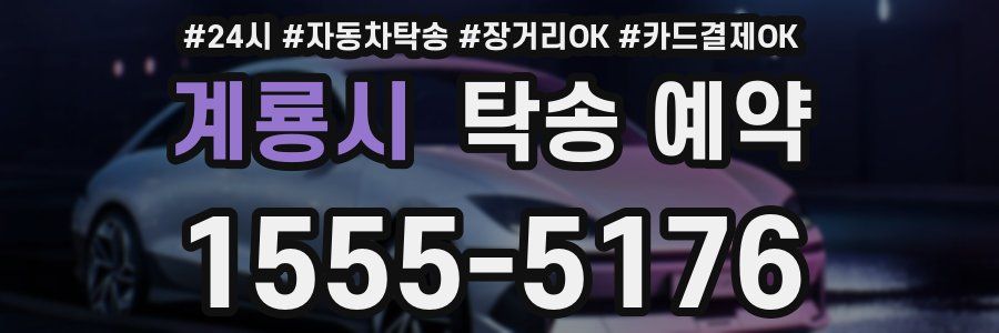 계룡시 탁송 예약
