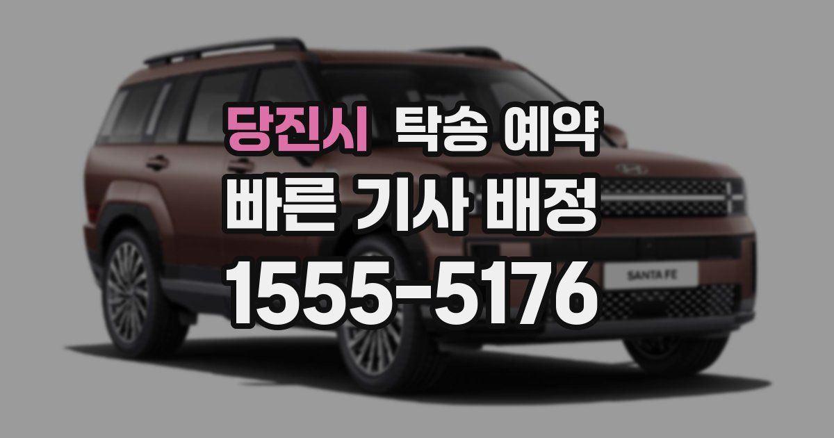 당진시 탁송 예약