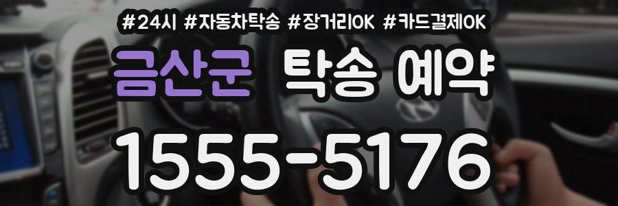 금산군 탁송 예약