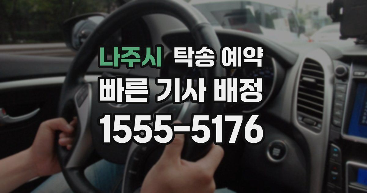 나주시 탁송 예약