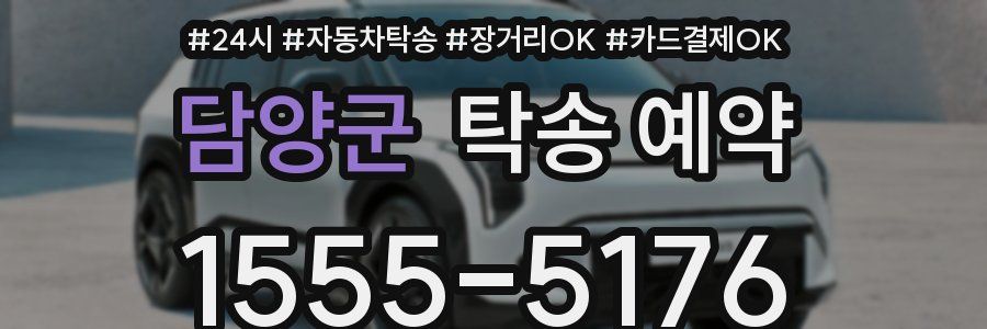담양군 탁송 예약