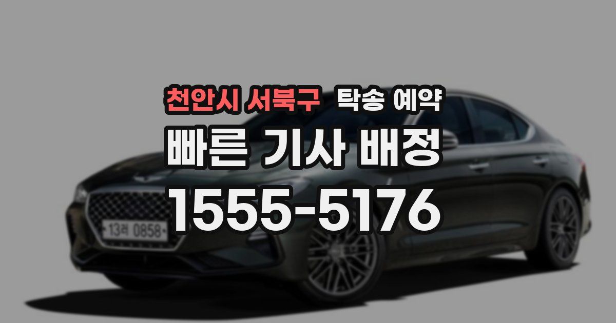 천안시 서북구 탁송 예약