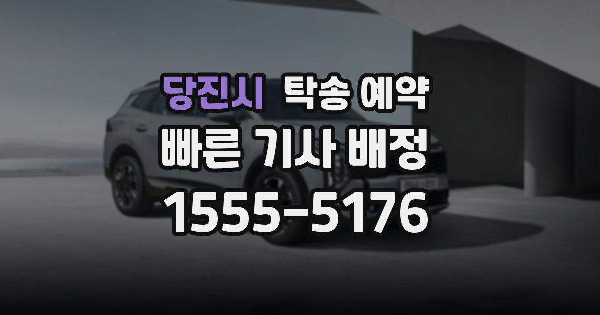 당진시 탁송 예약