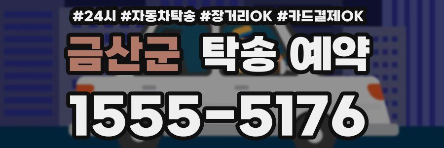 금산군 탁송 예약
