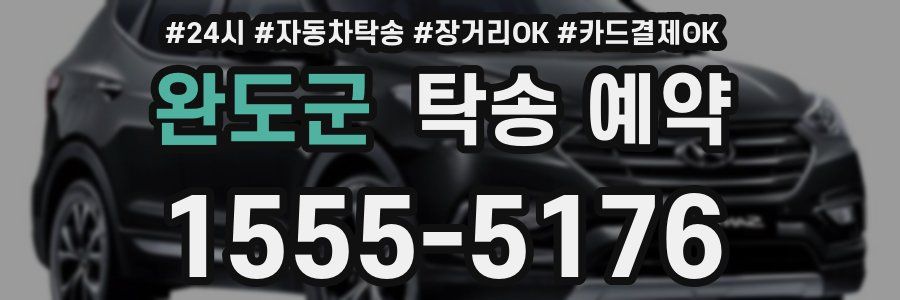 완도군 탁송 예약