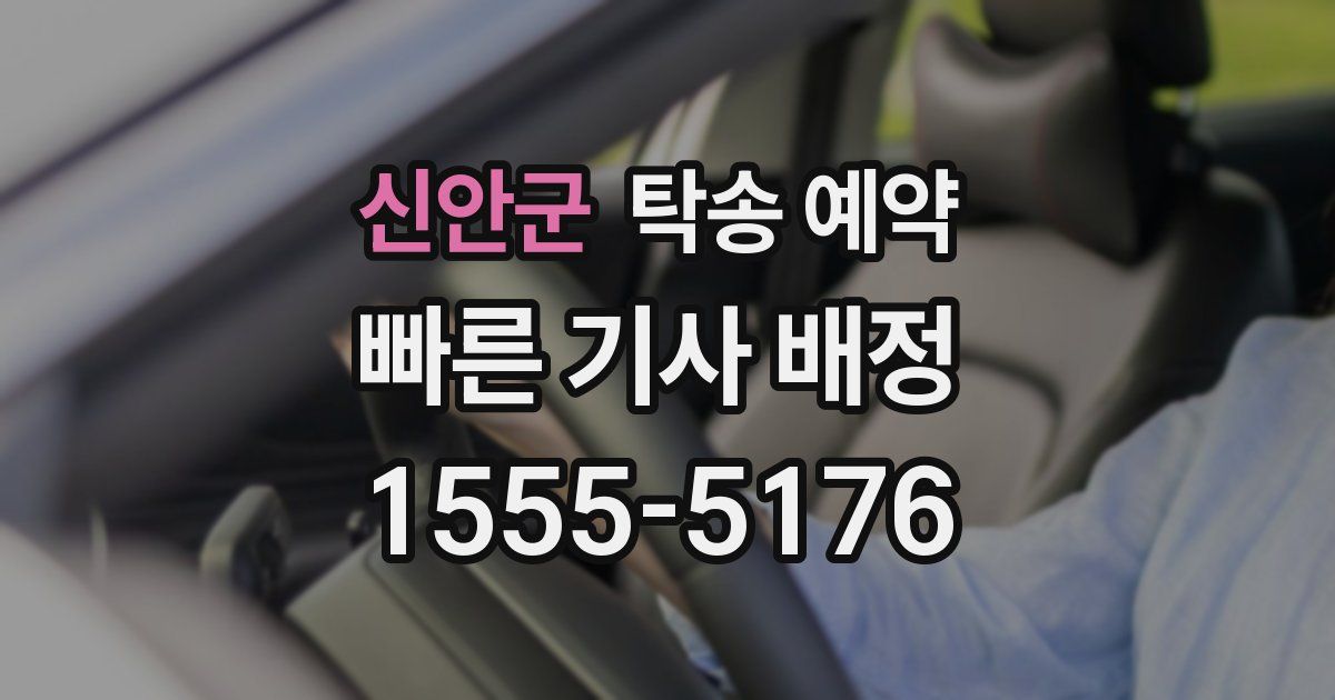 신안군 탁송 예약