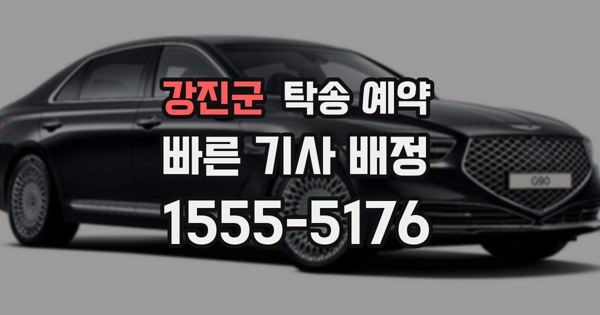 강진군 탁송 예약