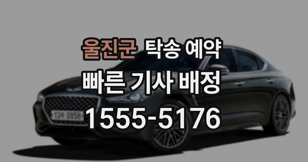 울진군 탁송 예약