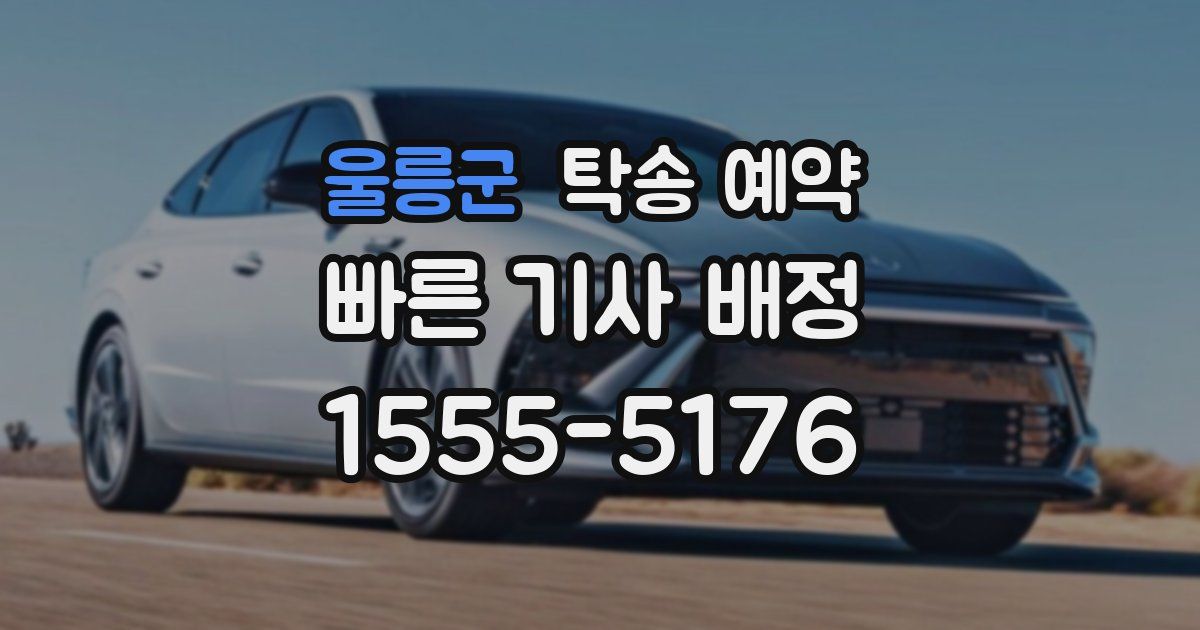 울릉군 탁송 예약
