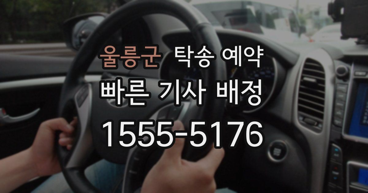 울릉군 탁송 예약