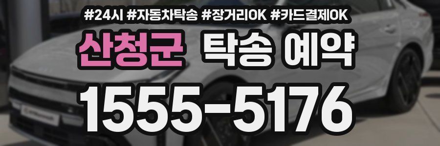 산청군 탁송 예약