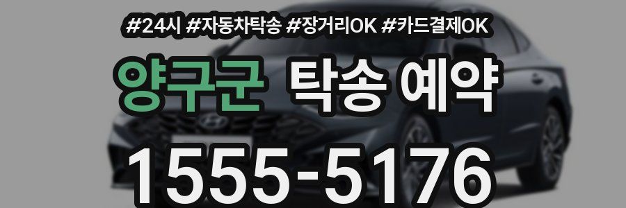 양구군 탁송 예약